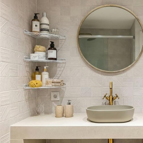 4 Pcs Corner Shelf Organizer, Wall Mount Hanging Corner Shelves - Image 2