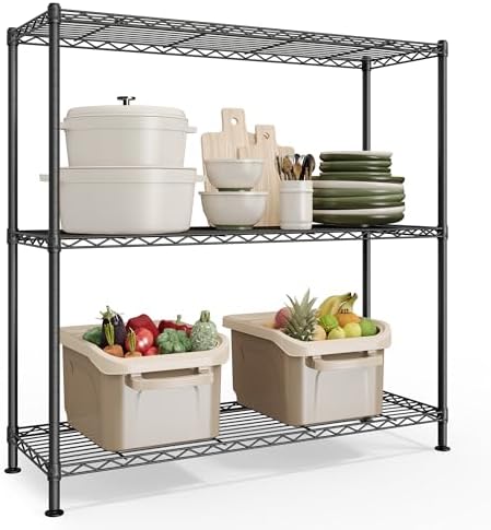SONGMICS 3-Tier Bathroom Shelf, Storage Rack by SONGMICSbySONGMICSHOME