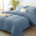 CozyLux Queen Comforter Set Dusty Blue by CozyLux