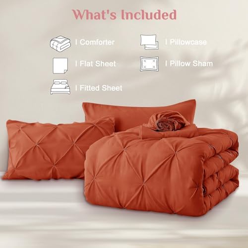 JOLLYVOGUE Twin Comforter Set 5 Pieces - Image 7