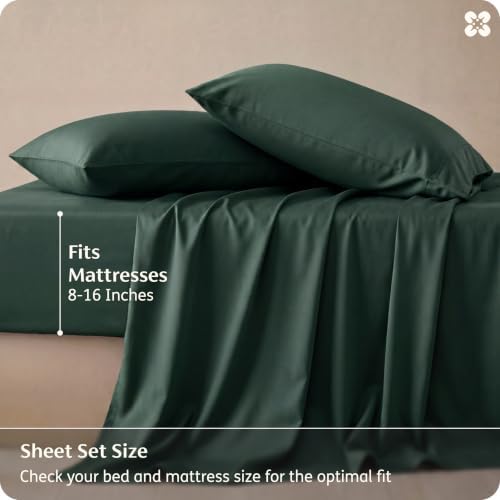 Bedsure PureWoven 100% Rayon Derived from Bamboo, Queen Sheets, 4 Pieces - Image 5