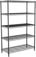 5-Tier Heavy Duty Metal Shelving Unit on Lockable Wheels by Vanzbon