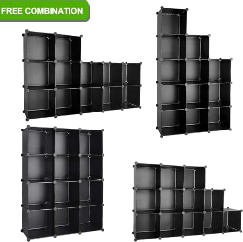 Cube Storage Organizer, DIY Plastic Closet Cabinet Modular Bookcase, Storage - Image 4