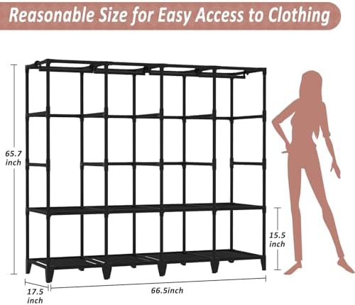 Wardrobe Closet, Quick and Easy Assembly - Image 6