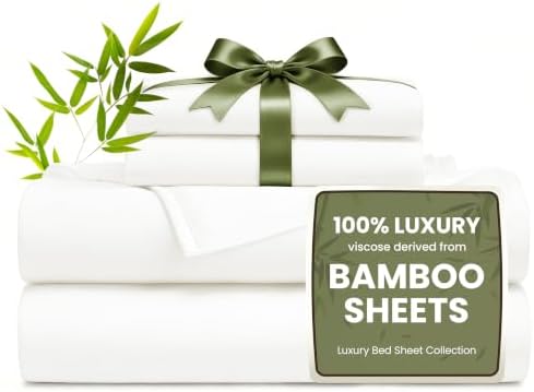 Love's cabin 100% Rayon Derived from Bamboo, Twin Bed Sheets by Lovescabin