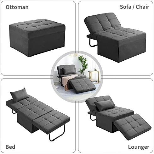 Sofa Bed, Dark Grey - Image 5
