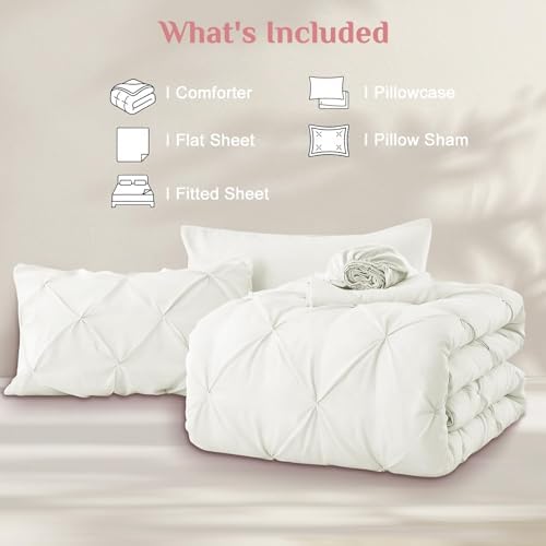 JOLLYVOGUE Twin Comforter Set 5 Pieces - Image 7