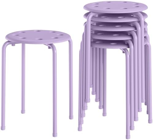 VECELO 6-Piece Stacking Stools for Classroom by VECELO