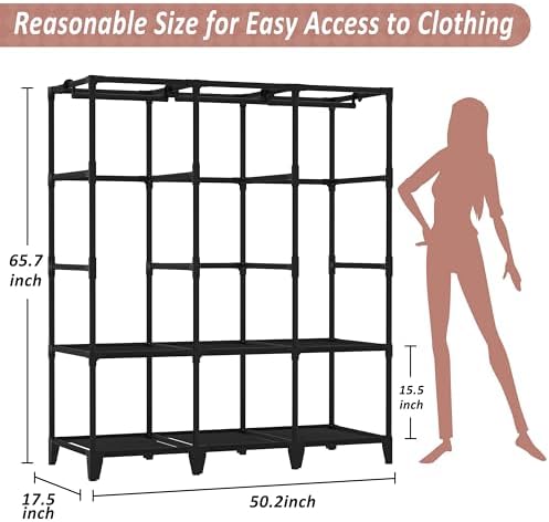 Wardrobe Closet, Quick and Easy Assembly - Image 6