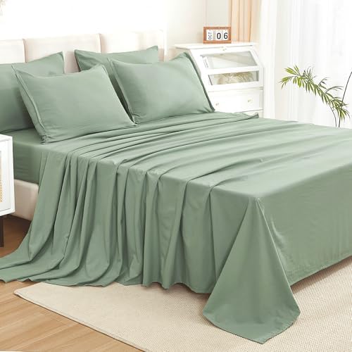 Litanika Sage Green Queen Comforter Set - Image 6