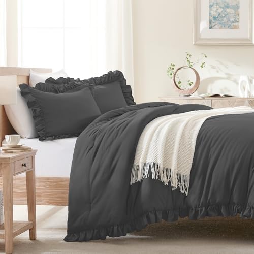 Andency Oversized King Ruffle Comforter Set - Image 5