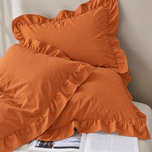 Burnt Orange Pillowcases King Pillowcases Cute Pillowcases Caramel Pumpkin - Image 5