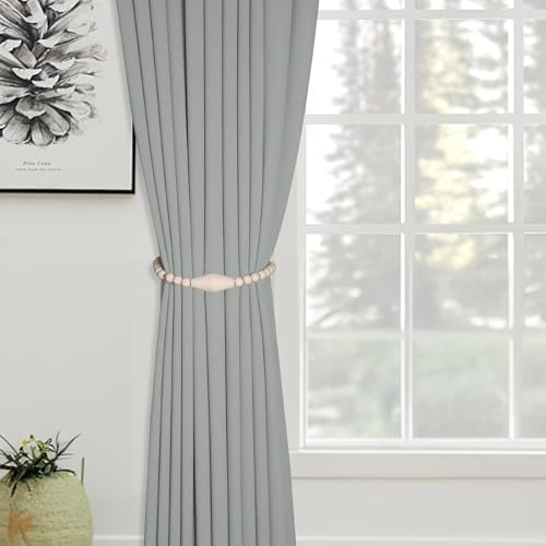 Meplait Magnetic Curtain Tiebacks, 2 Pack Boho Curtain Tie Backs - Image 4