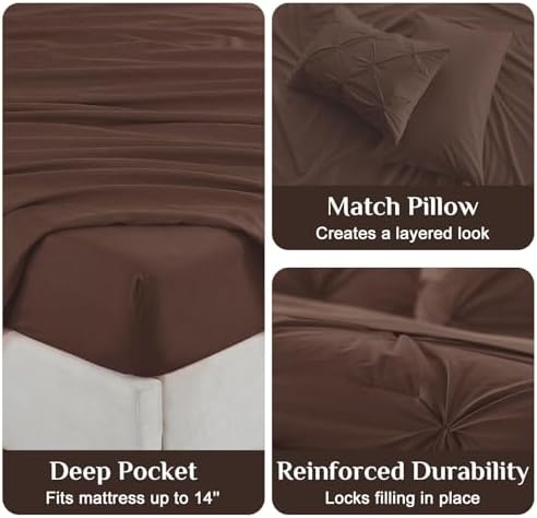 JOLLYVOGUE Twin XL Comforter Set 5 Pieces - Image 5