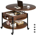 FABATO Small Round Lift Top Coffee Table by FABATO