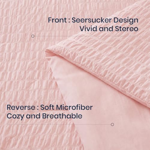 Quataly Full Comforter Set Seersucker Lightweight Bed Set - Image 2