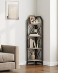 CHOEZON 4-Tier Corner Shelf, Industrial Corner Bookshelf, 47.6" Corner Storage by Choezon
