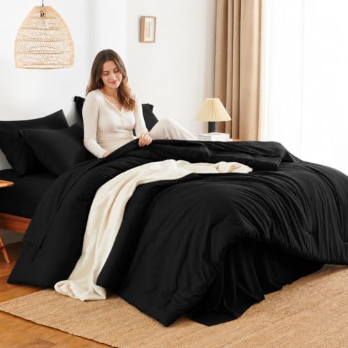 HIMEET King Comforter Set, 7-Piece Point-Quilted Bed in a Bag - Image 5