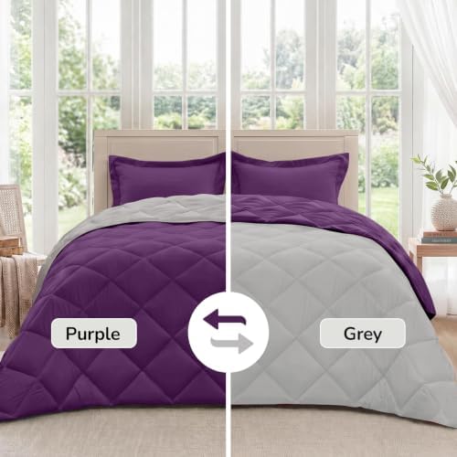 downluxe King Comforter Set Soft Reversible 3 Pieces - Image 2