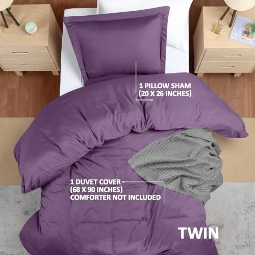 Duvet Cover Twin, 2 Piece Set, Extra Soft - Image 2