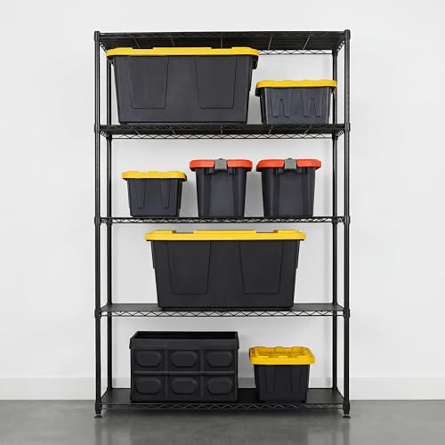 SafeRacks 5-Tier Black Wire Shelving - Image 2