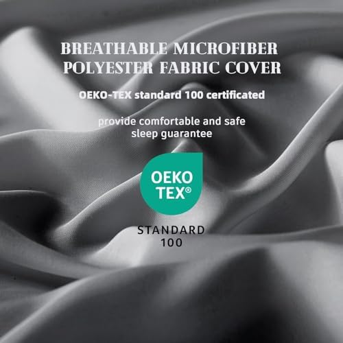 DOWNCOOL Comforters Queen Size, Dark Grey Duvet Insert, Lightweight Quilt - Image 2