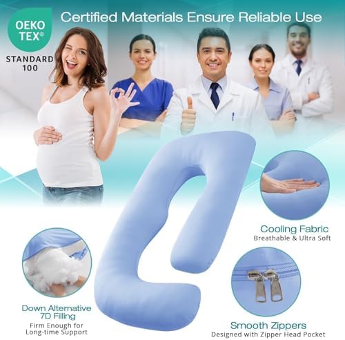 Sasttie Cooling Pregnancy Pillows - Image 3