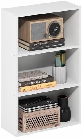 Furinno Basic Book Shelf, 3-Tier Bookshelf, Cube Storage Organizer Bookcase by Furinno-FitsYourSpaceFitsYourBudget