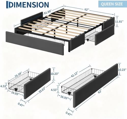 Garvee Queen Size Bed Frame - Image 2