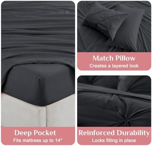 JOLLYVOGUE King Size Comforter Set 7 Pieces - Image 5