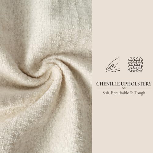 Garvee Chenille Fabric Queen Size Bed Frame - Image 4