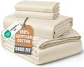 LANE LINEN King Size 100% Egyptian Cotton Sheets Sateen by LaneLinen