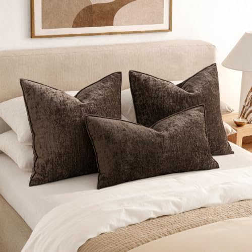 MIULEE Chenille Lumbar Throw Pillow Covers Fall - Image 4