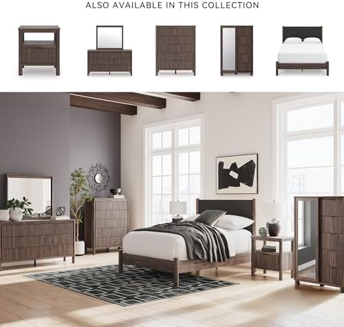 Signature Design by Ashley Boho Queen Upholstered Panel Bed Frame - Image 5