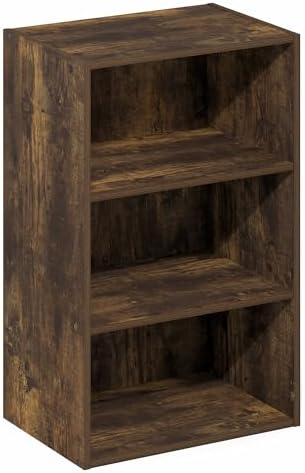 Furinno Basic Book Shelf, 3-Tier Bookshelf, Storage Organizer Bookcase - Image 5