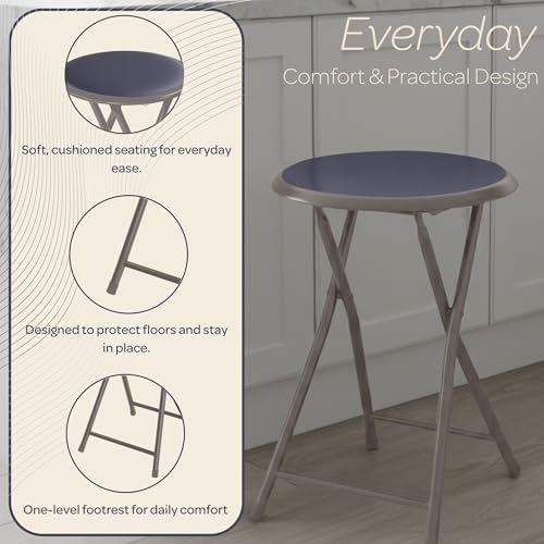 Lavish Home Portable Folding Stool - Image 4