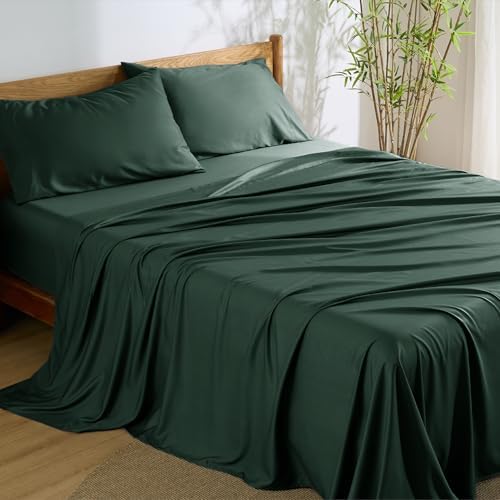 Bedsure PureWoven 100% Rayon Derived from Bamboo, Queen Sheets, 4 Pieces by BEDSURE
