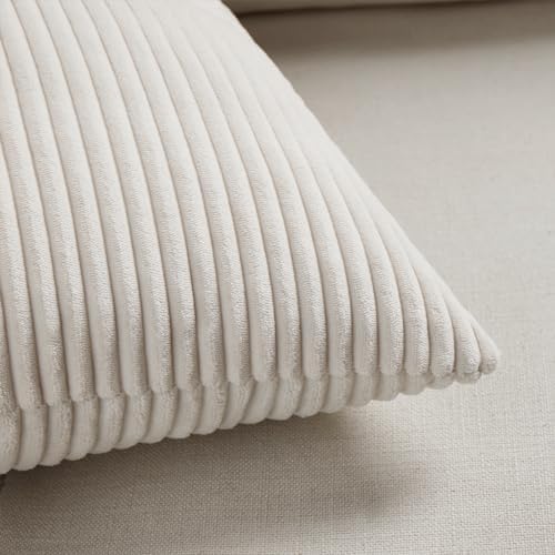Fancy Homi Cream Euro Decorative Throw Pillow Covers 26x26 Inch - Image 5