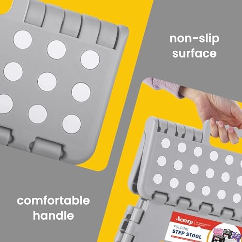 ACSTEP 12 Pack 11 Inch Folding Step Stool, Sturdy Plastic Foldable Step Stool - Image 3
