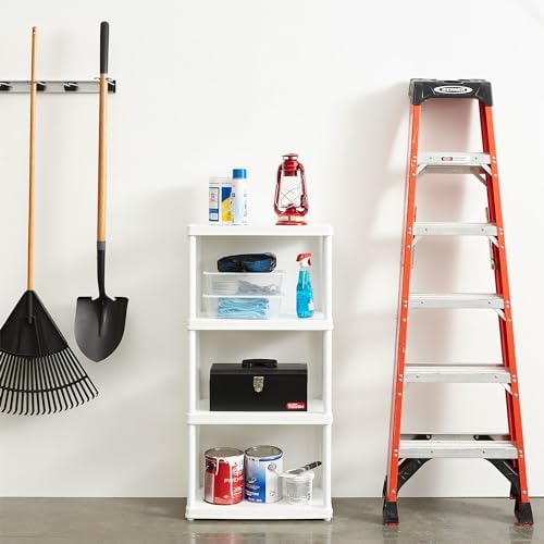 Gracious Living 4 Shelf Fixed Height Light Duty Storage Unit, 4 Pack - Image 2