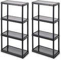 Gracious Living 4-Shelf Fixed-Height Light-Duty Storage by GraciousLiving