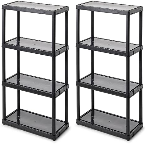 Gracious Living 4-Shelf Fixed-Height Light-Duty Storage by GraciousLiving