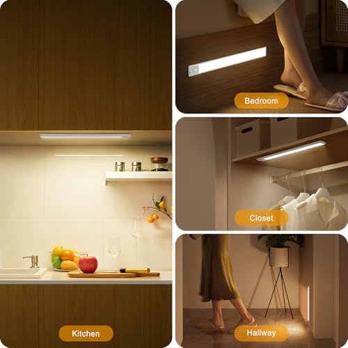 BLS Under Cabinet Lights, 74 LED lights Battery Operated Motion Sensor Light - Image 6