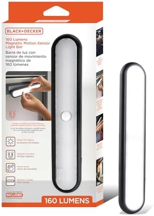 BLACK+DECKER 160LM LED Light Bar, Touchless Motion Sensor, Magnetic Mount by Unknown