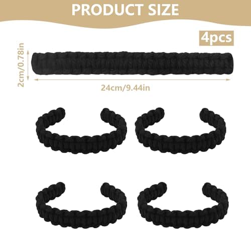 4 Pack Braided Curtain Tieback Elegant Boho Rustic Drapes Holdback - Image 2