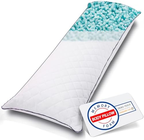 Body Pillow, Memory Foam Body Pillows by 1MIDDLEONE