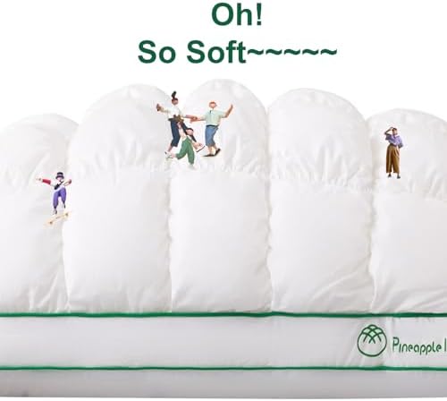 YOUR MOON Fluffy Support Bed Pillow Standard Size Set of 2, Super Soft Premium - Image 2