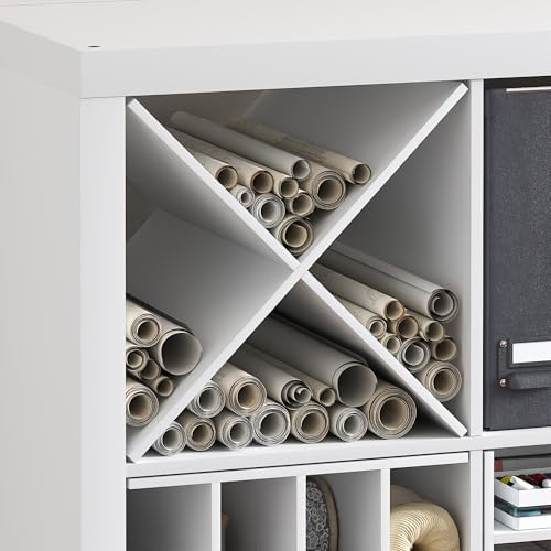 Furinno Cubicle X-Shelf Cube Insert, 3-Shelf Cube Organizer - Image 4