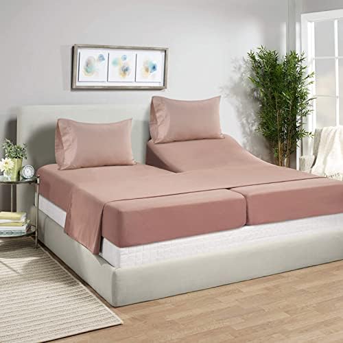 LANE LINEN 100% Egyptian Cotton Split King Bedding Set - Image 2