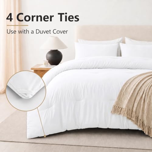 CozyLux Twin Comforter Set, 2 Pieces Down Alternative Bedding - Image 4